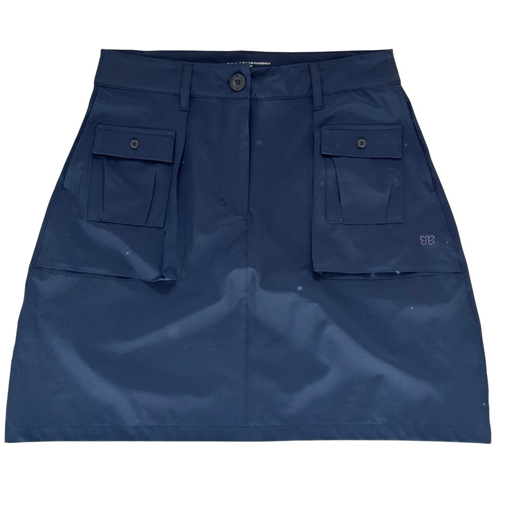 Albion Mini Cargo Skirt True Blue Small Tall Utility Stretch Skirt Athleisure - Picture 6 of 10